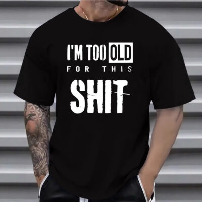 Men’s All-match Short-sleeved T-shirt With Design Letters